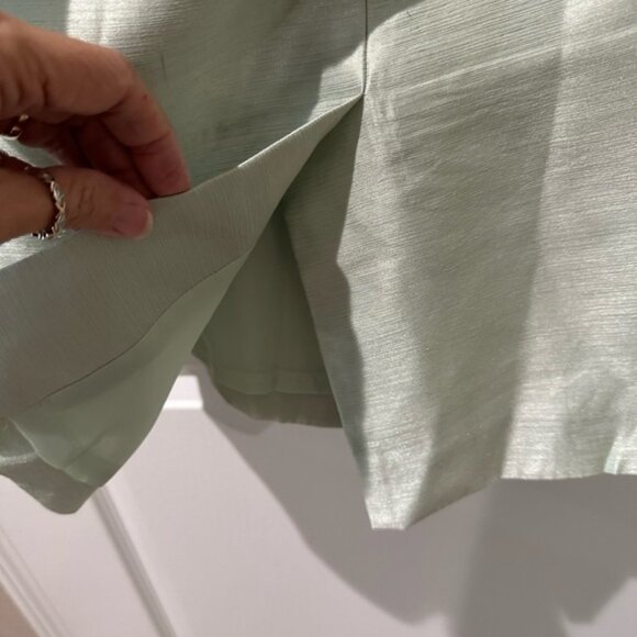 Le Suit Key Lime Green Suit Blazer Jacket and Pencil Skirt Set - Picture 9 of 14